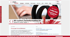 Desktop Screenshot of mars-solutions.de